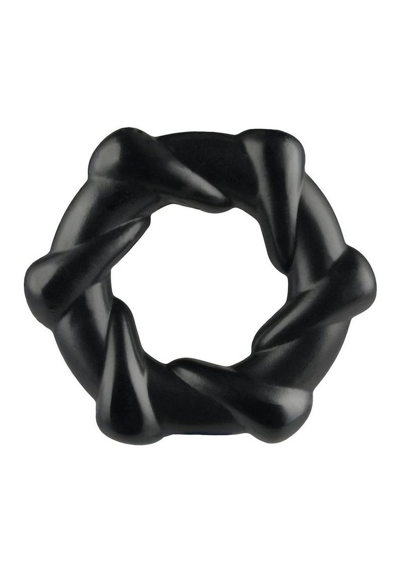 Rock Candy Taffy Twist Snug And Spiraled Erection Ring With Easy Care