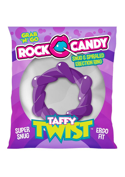 Rock Candy Taffy Twist Snug And Spiraled Erection Ring With Easy Care