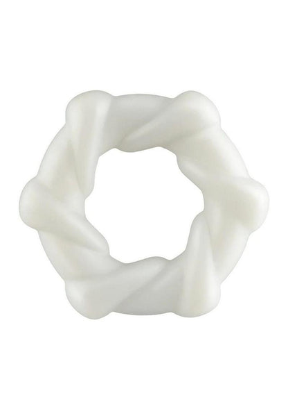 Rock Candy Taffy Twist Snug And Spiraled Erection Ring With Easy Care