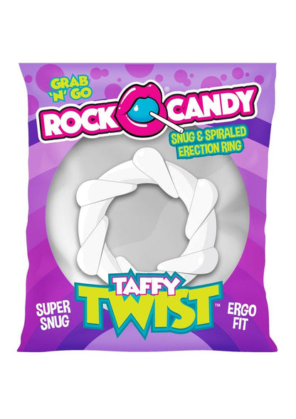 Rock Candy Taffy Twist Snug And Spiraled Erection Ring With Easy Care