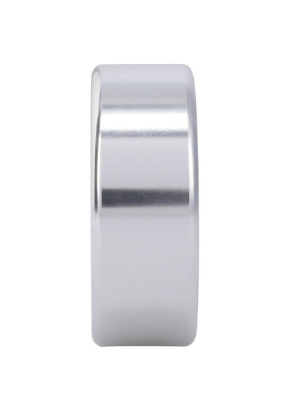 Rock Solid Brushed Alloy Cock Ring by Doc Johnson