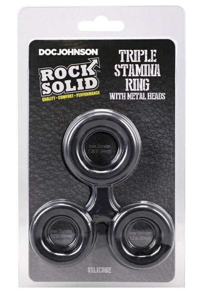 Doc Johnson Rock Solid Triple Stamina Ring