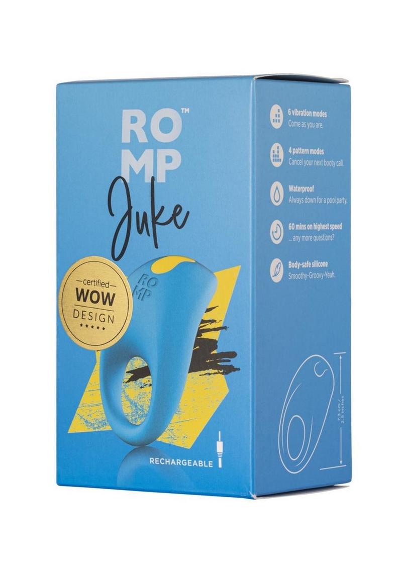 ROMP Juke Rechargeable Silicone Cock Ring 6 Vibration Modes