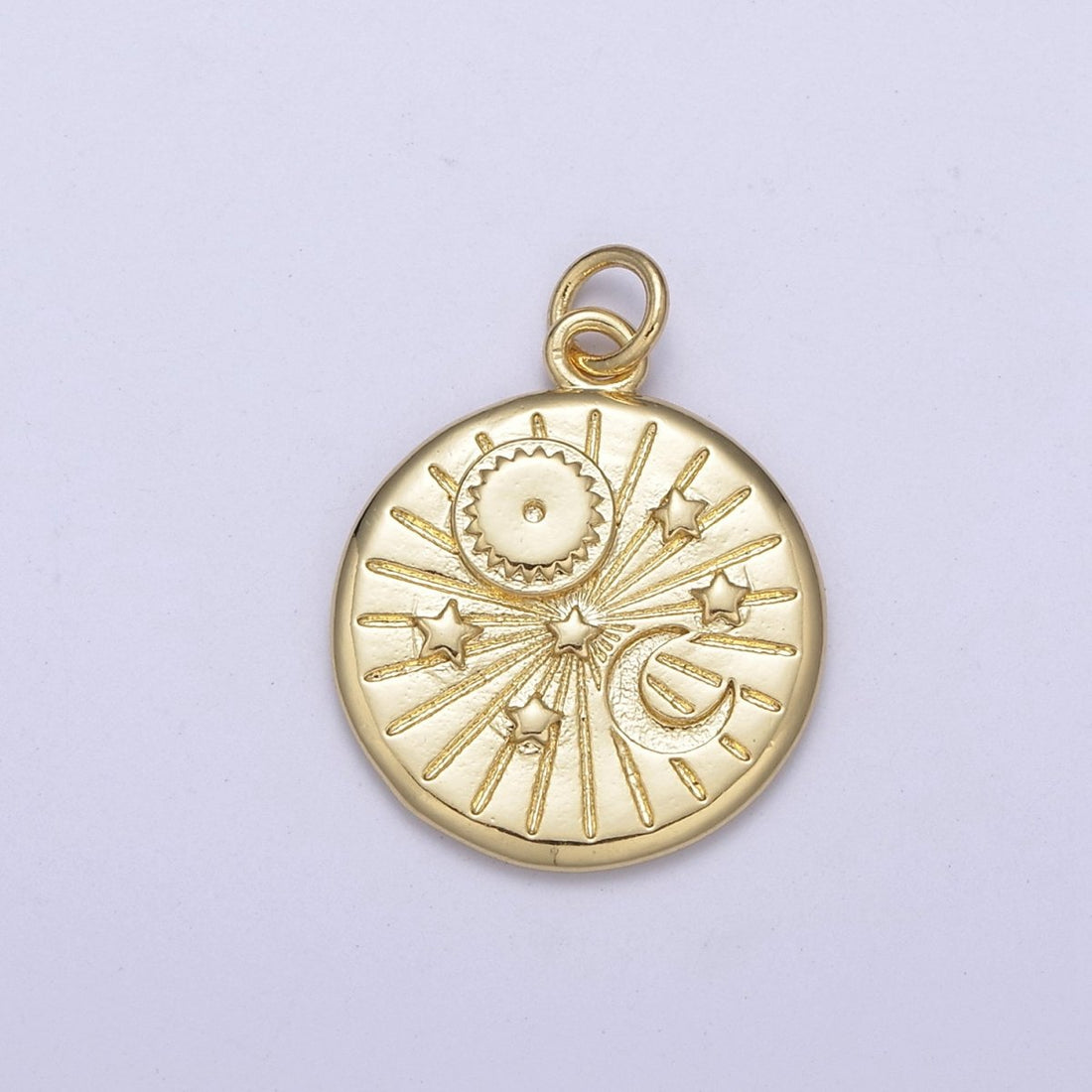 Round Celestial Galaxy Star Moon Planet Space Charm | C695