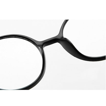 Round Frame Reading Glasses Stylish Anti Blue Light Eyeglasses Ultra Light Reading Glasses Portable Gift For Parents Unisex Stylish Eyeglasses Glasses Clear Lens Women Men Eyewear Anti Blue Light Glasses