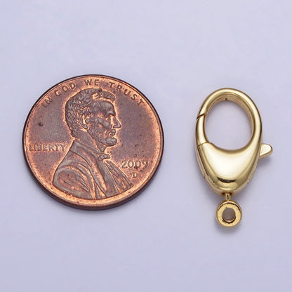 Rounded Oval Lobster Clasps Jewelry Making Closure Supply In Gold &amp; Silver | Z-133 Z-134