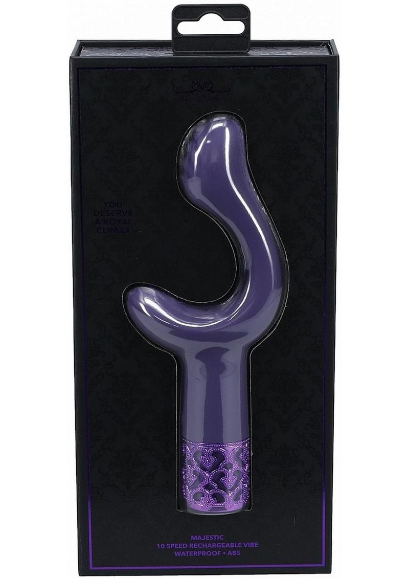 Royal Gems Majestic Waterproof Rechargeable Silicone Vibrator