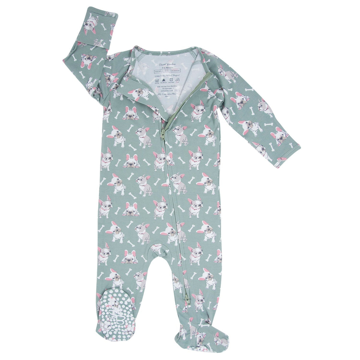 Ruff and Stuff Zipper Footie