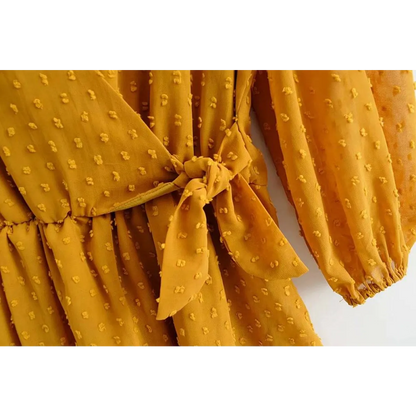 Korean Ruffle Mini Dress