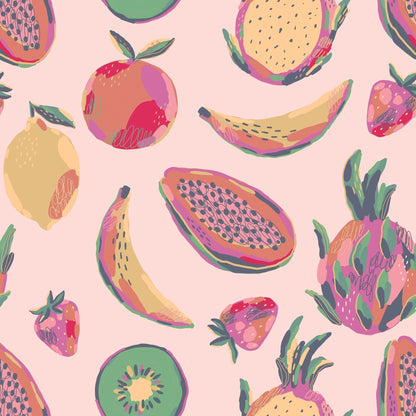 Tropical Fruit Ruffle Romper