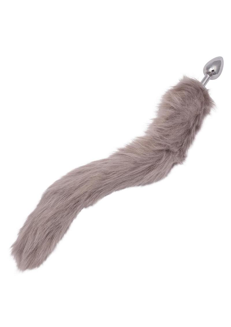 CalExotics Running Wild Grey Faux Fur Tail