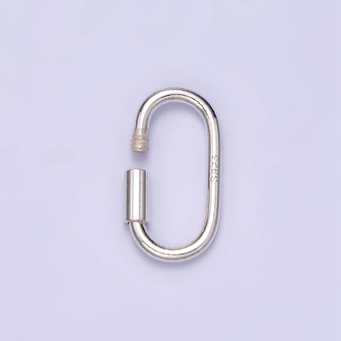 S925 Sterling Silver 10mm Carabiner Clasps Findings | SL-487