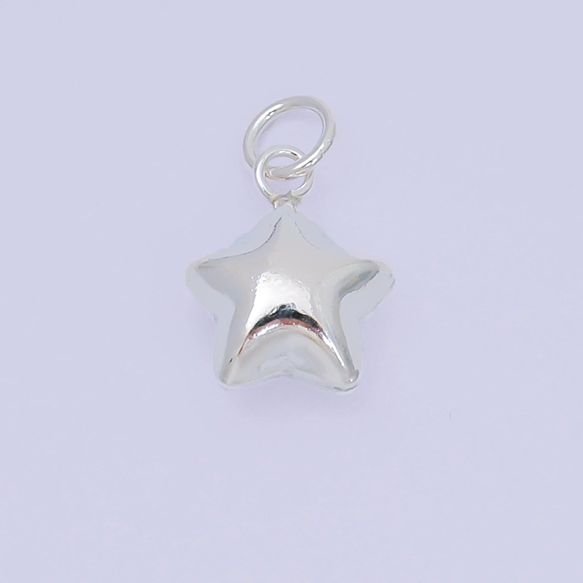 Sterling Silver S925 Chubby Multidimensional 3D Celestial Star Charm | SL-678