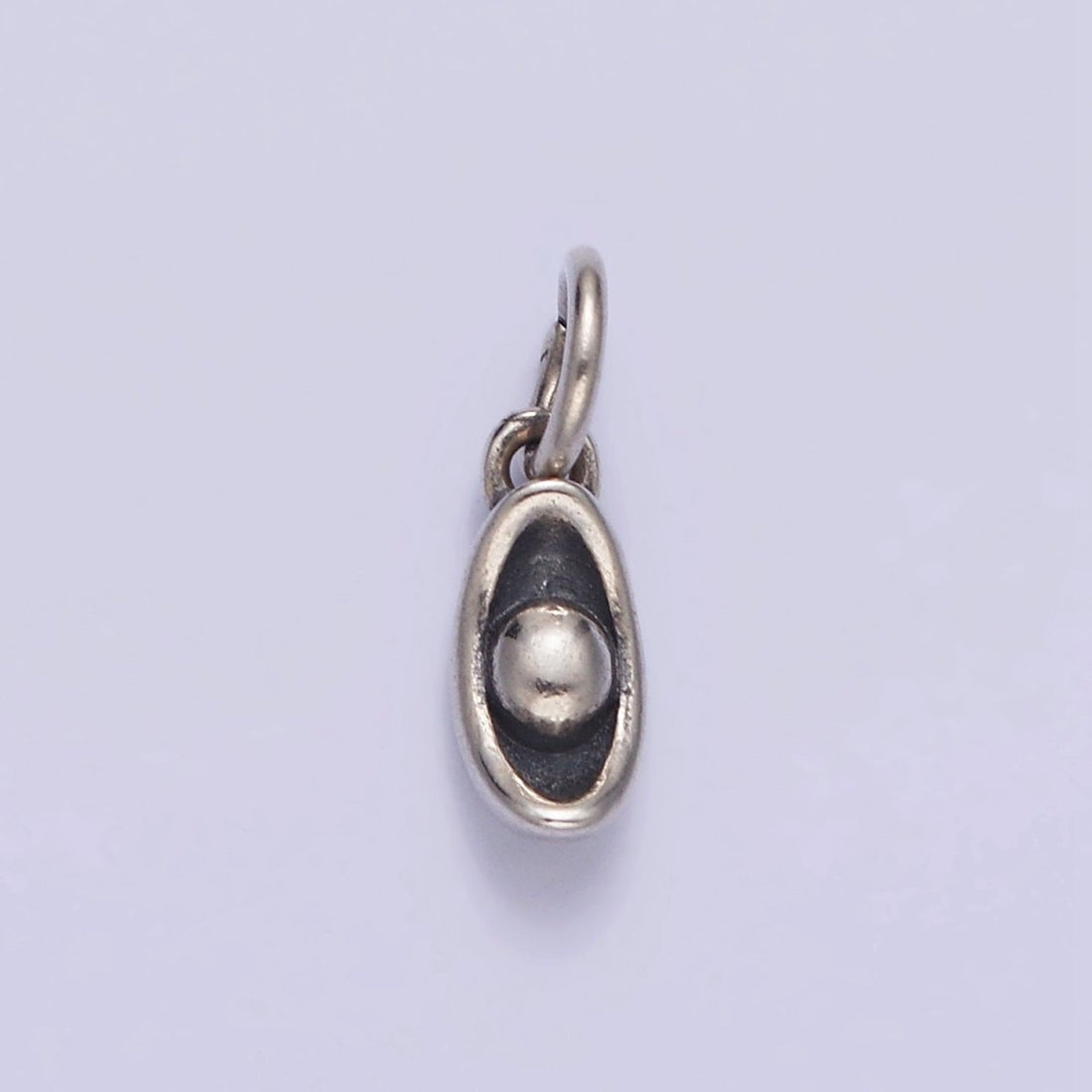 S925 Sterling Silver 14mm Pea Plant Nature Add-On Charm | SL-378