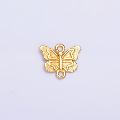 S925 Sterling Silver Butterfly Insect Connector in Gold &amp; Silver | SL-00613
