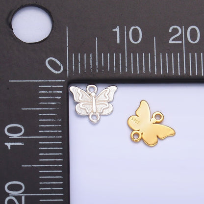 S925 Sterling Silver Butterfly Insect Connector in Gold &amp; Silver | SL-00613
