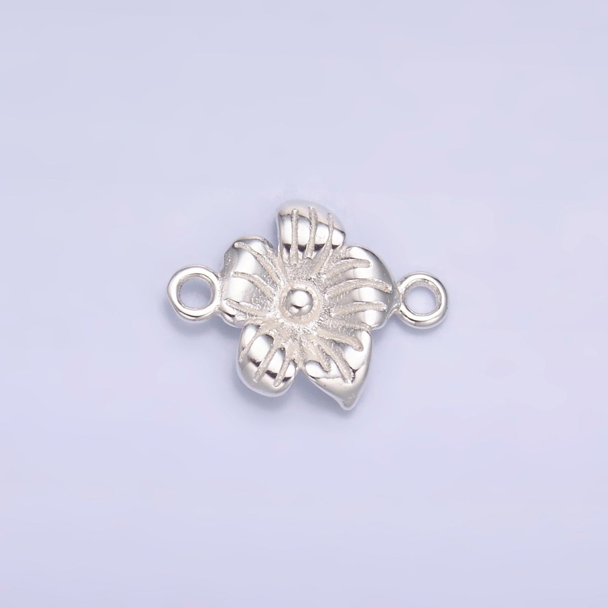 S925 Sterling Silver 10mm Flower Nature Connector in Gold &amp; Silver | SL-611