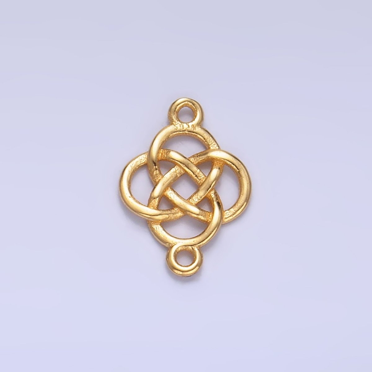 S925 Sterling Silver Geometric Filigree Flower Connector in Gold &amp; Silver | SL-569