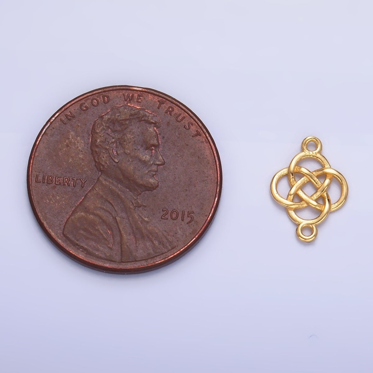 S925 Sterling Silver Geometric Filigree Flower Connector in Gold &amp; Silver | SL-569