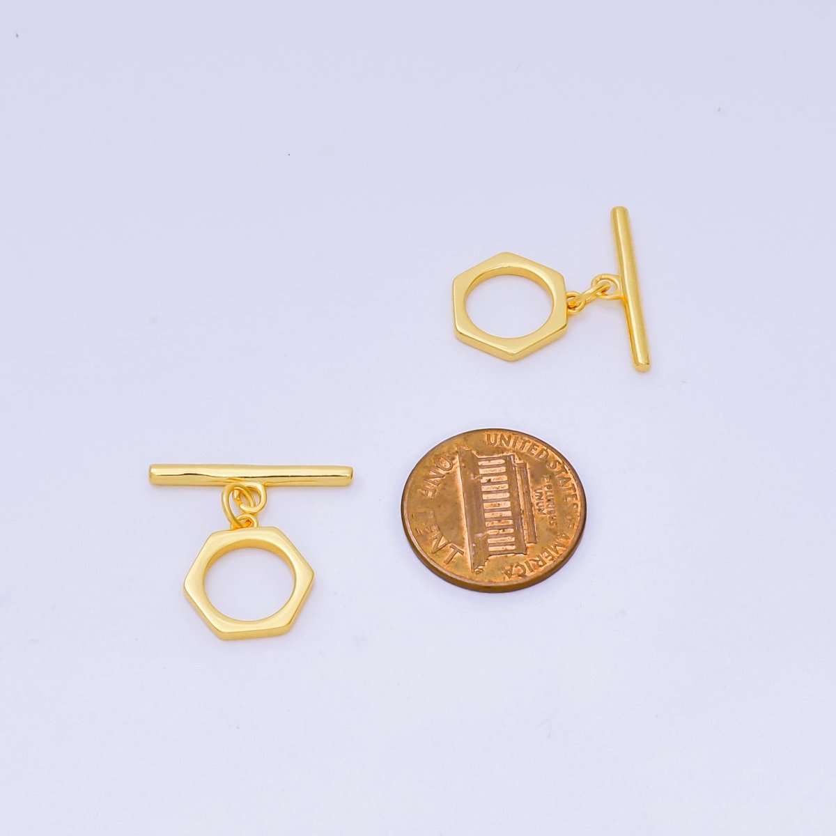 S925 Sterling Silver Gold Vermeil OT Clasp Dainty Toggle Clasps Closure Finding | SL-670