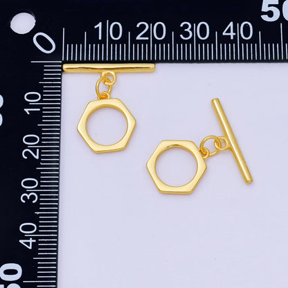 S925 Sterling Silver Gold Vermeil OT Clasp Dainty Toggle Clasps Closure Finding | SL-670
