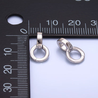 S925 Sterling Silver Minimalist Circular 8 Enhancers Finding | SL-541