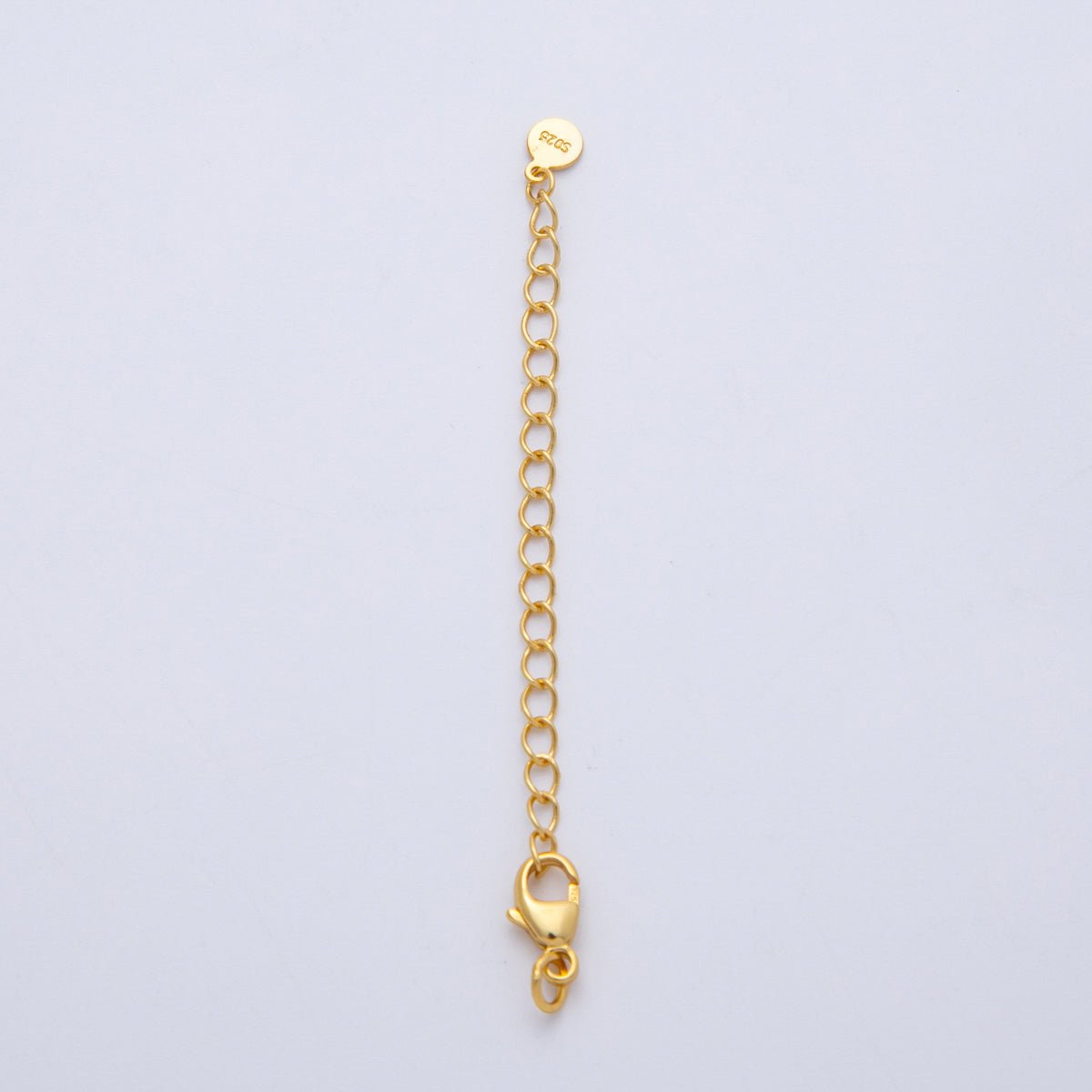 18K Gold Filled Minimalist Lobster Claw Clasp w. 3 Inch Extender Closure Findings | SL-00713
