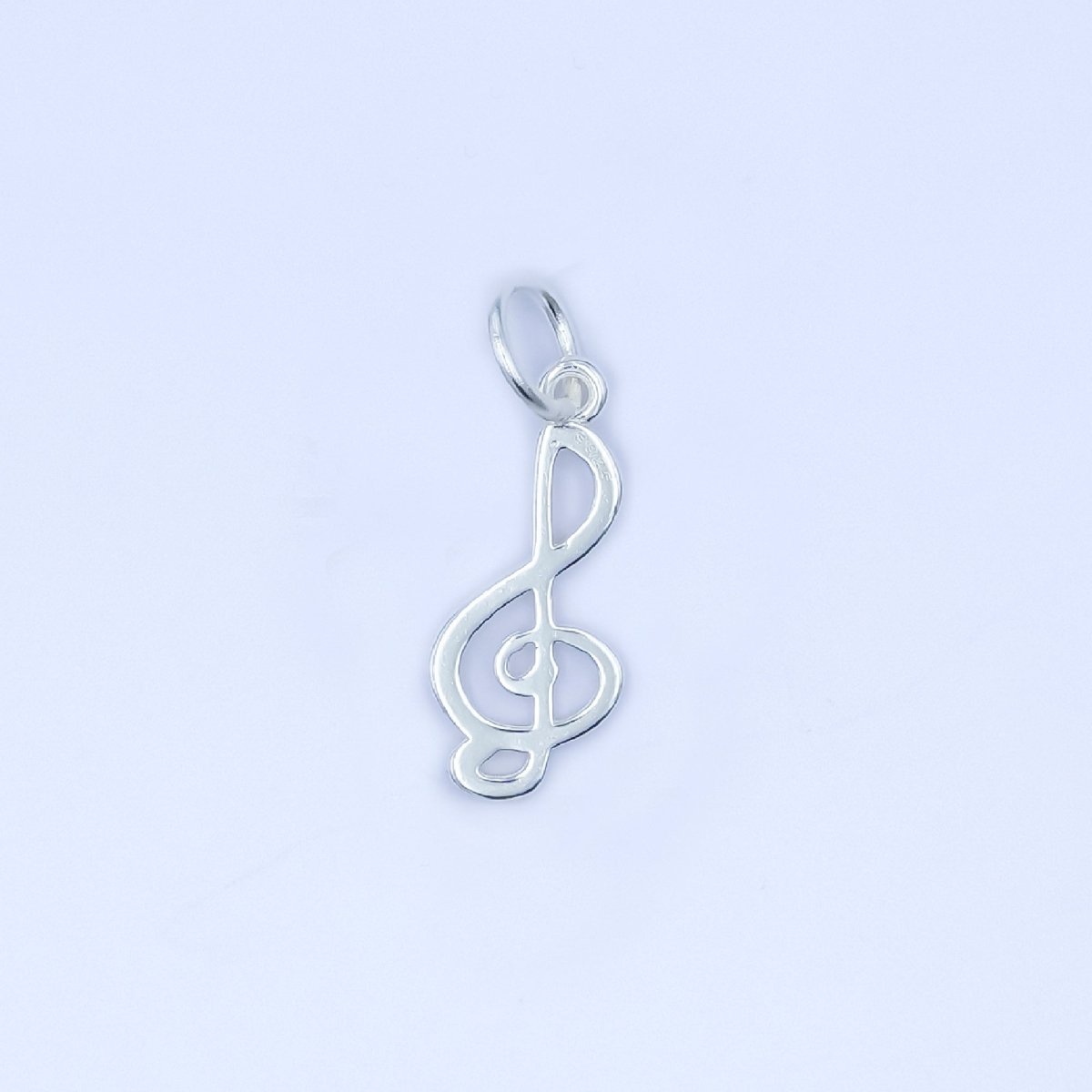 S925 Sterling Silver Musical Note Treble Clef Charm in Gold &amp; Silver | SL-646