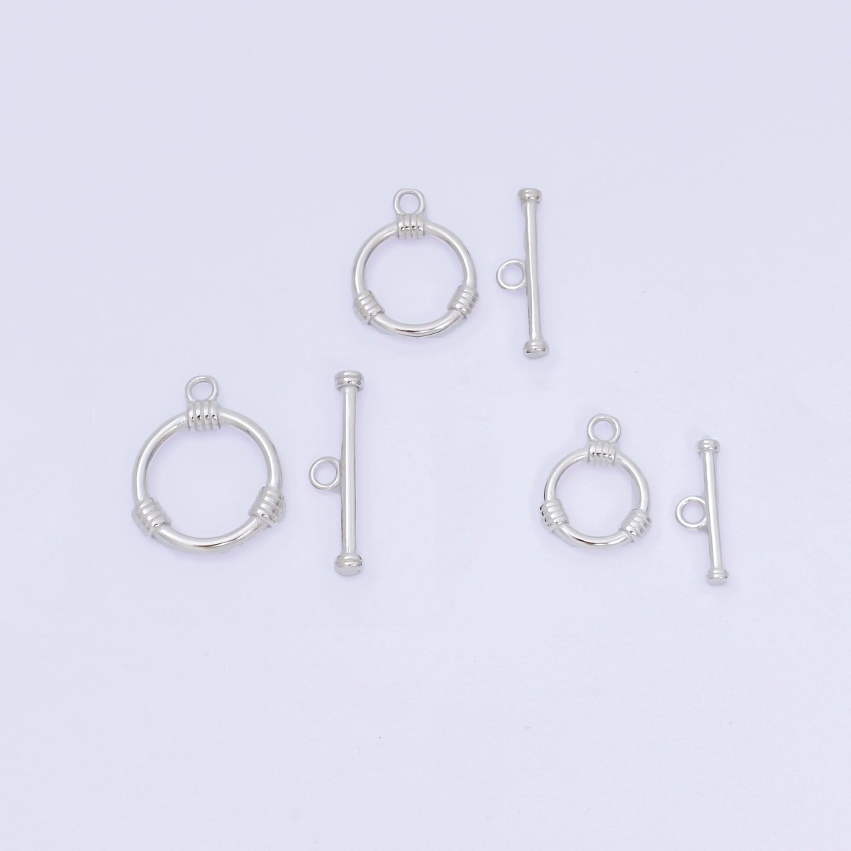 S925 Sterling Silver OT Clasp Classic Dainty Toggle Clasps Closure Finding | SL-675 - SL-677