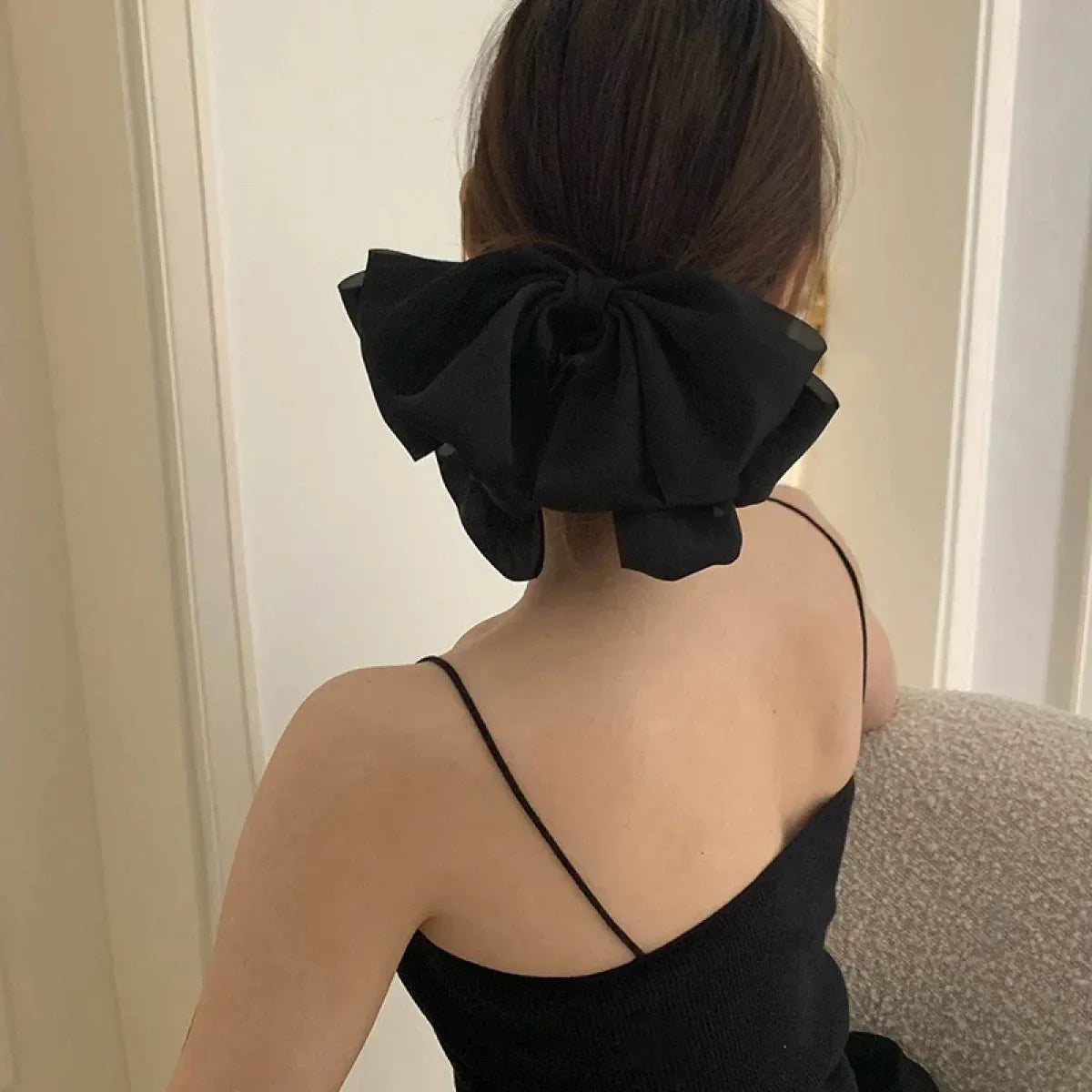 Satin Bow Ribbon Hair Clip