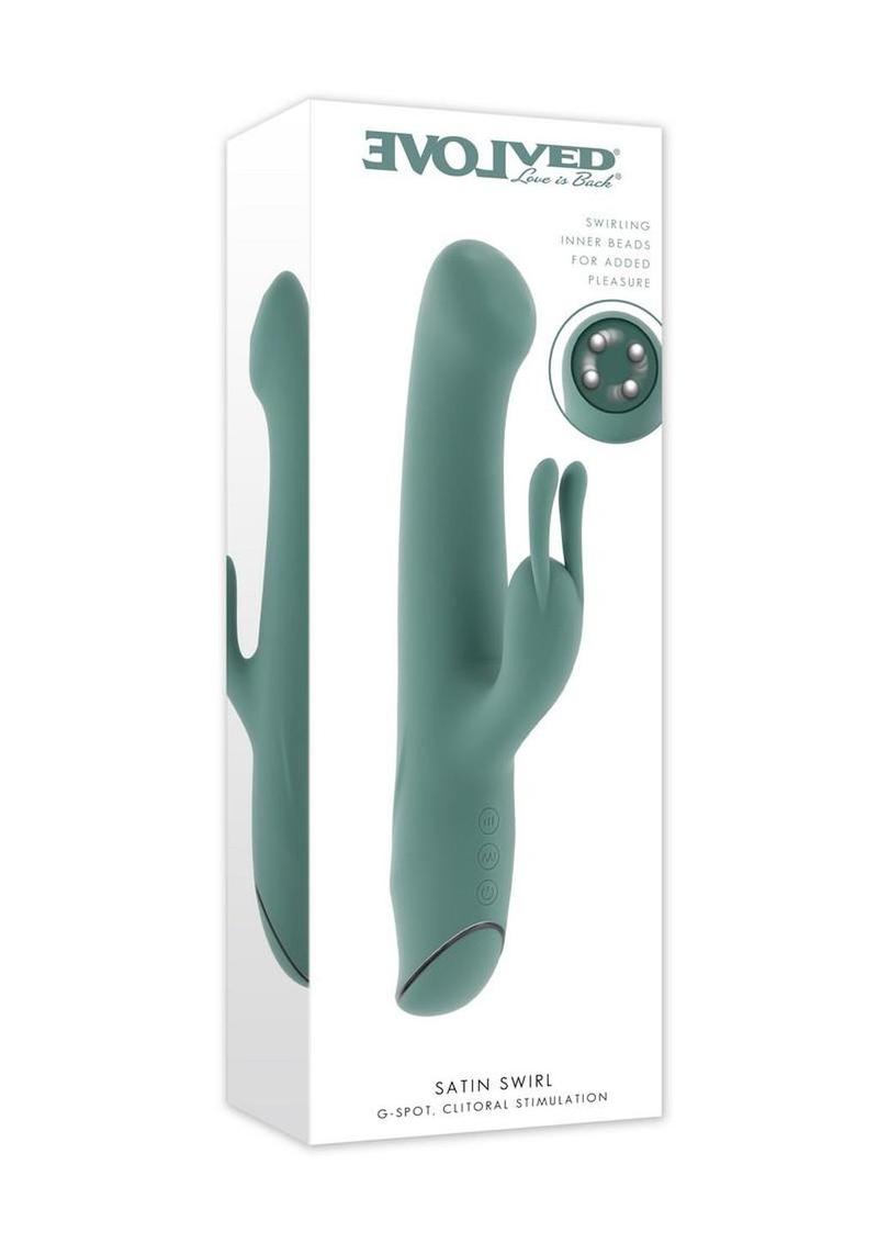 Evolved Satin Swirl Rabbit Vibrator