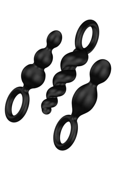 Satisfyer Booty Call Silicone Textured Anal Plugs - Set of 3