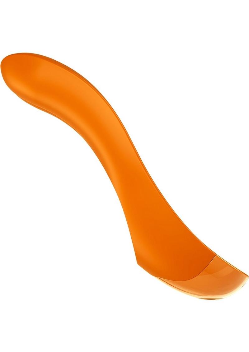 Satisfyer Candy Cane Rechargeable Orange Silicone Finger Vibrator