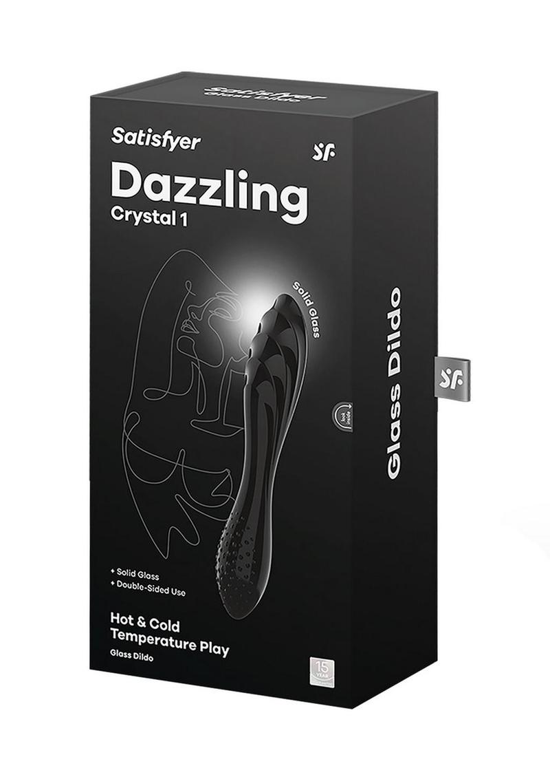 Satisfyer Dazzling Crystal Glass Hot And Cold Temperature Play Dildo