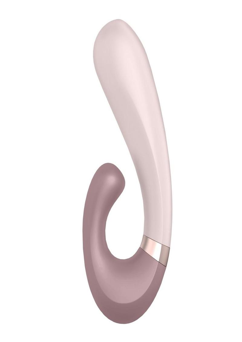 Satisfyer Heat Wave Silicone Heated Dual Stimulation Vibrator