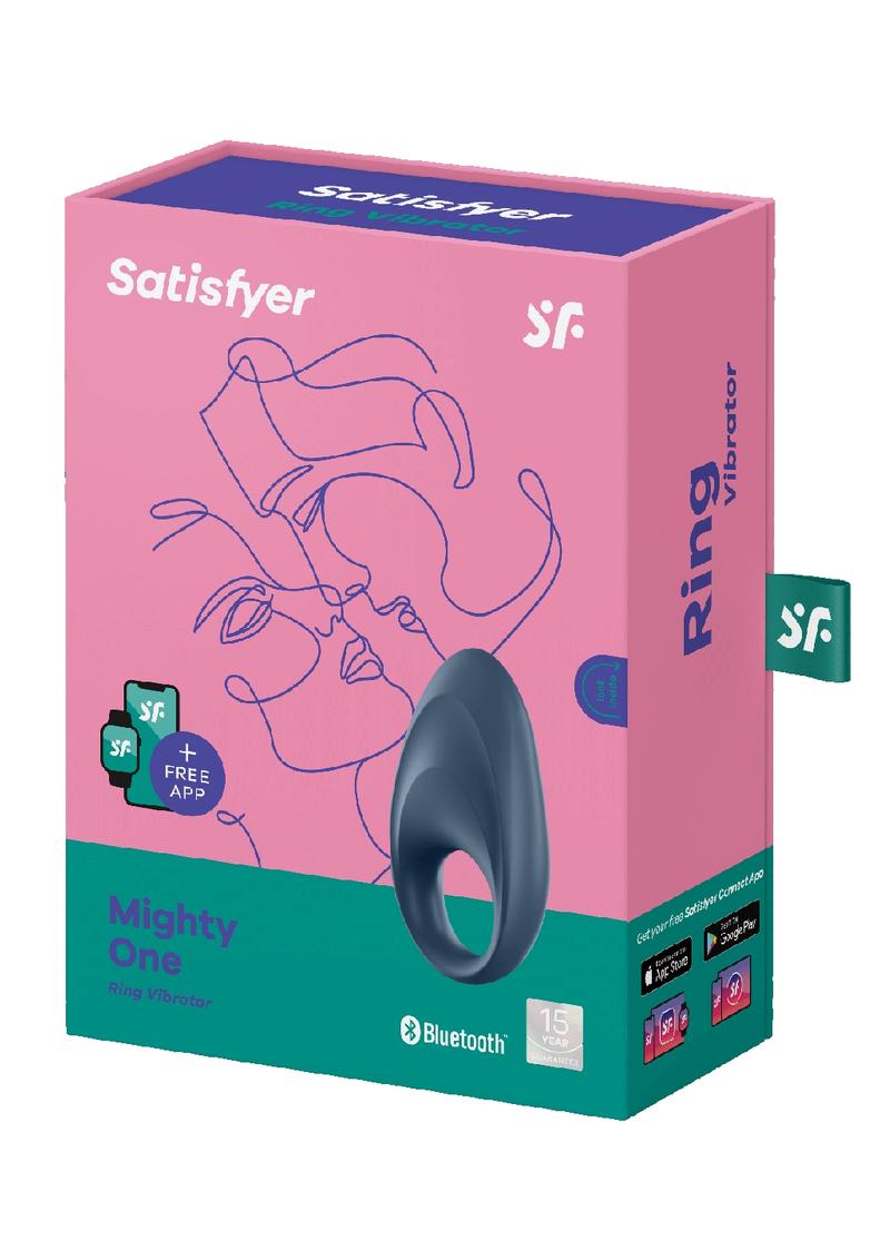 Satisfyer Mighty One With Bluetooth App-Controlled Silicone Ring Vibrator