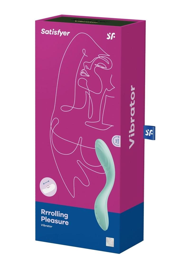 Satisfyer Rrrolling Pleasure Rechargeable Mint Silicone Vibrator