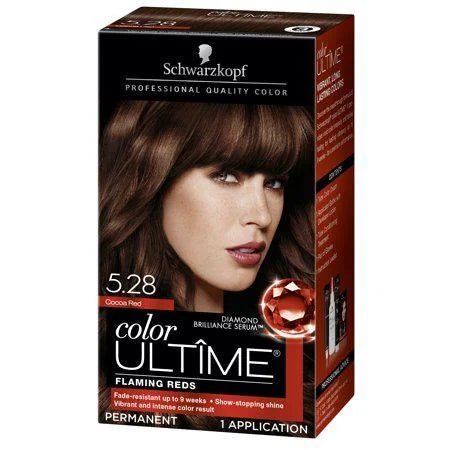 Schwarzkopf Color Ultime Permanent Hair Color Cream 5.28 Cocoa Red Hair Dye
