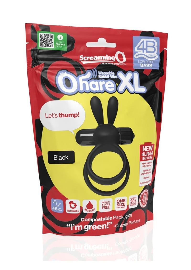 Screaming O 4b Ohare XL Wearable Rabbit Vibe Silicone Vibrating Cock Ring