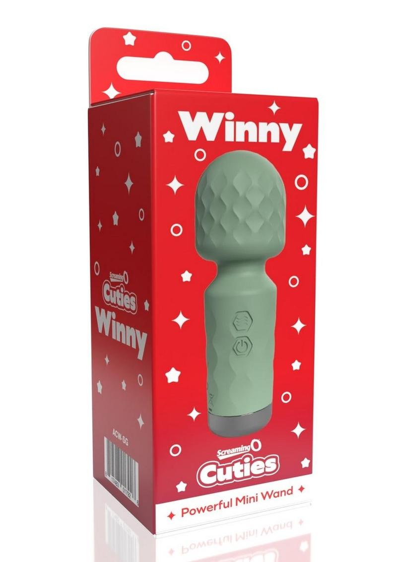 Screaming O Cuties Winny Powerful Mini Wand in Sage Green