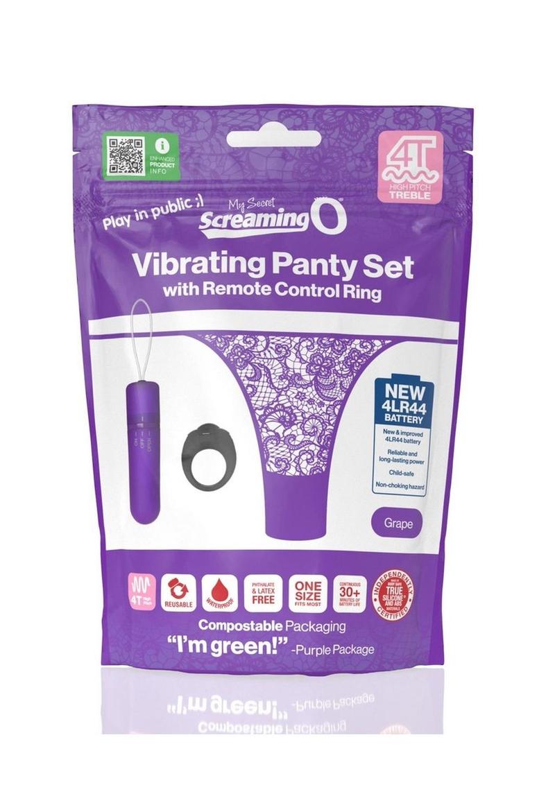 Screaming O My Secret 4T Vibrating Panty Set