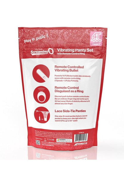 Screaming O My Secret 4T Vibrating Panty Set