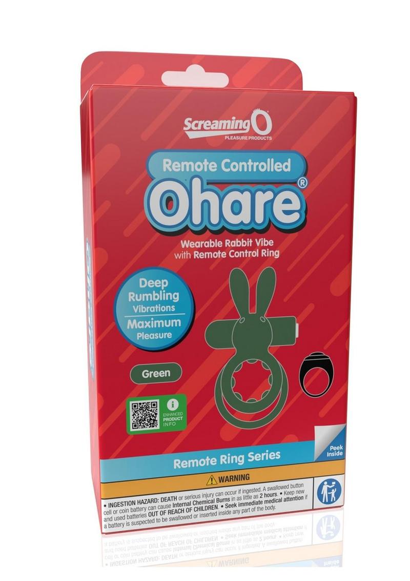 Screaming O Ohare Remote Control Rechargeable Vibrating Cock Ring