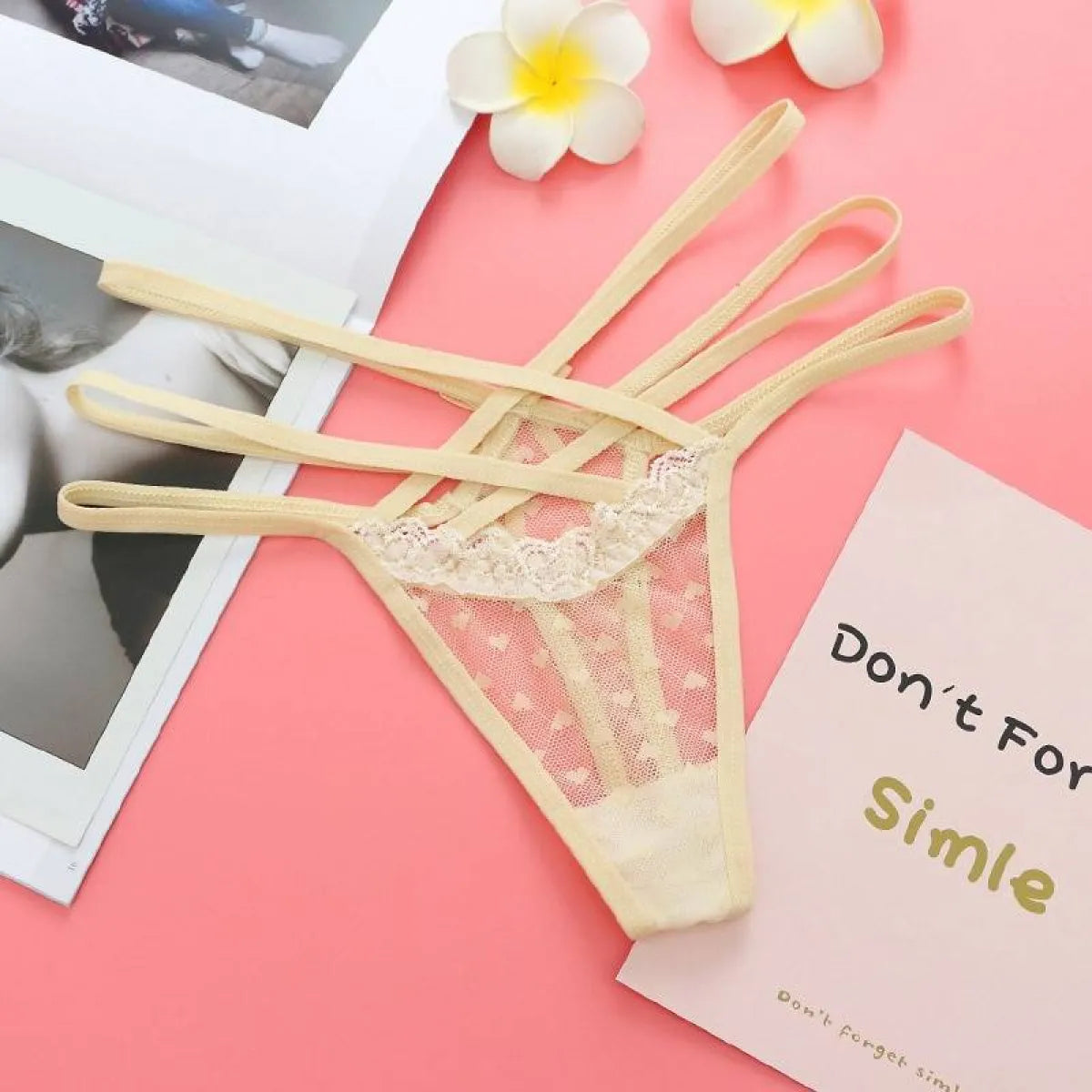 Seamless Elastic Thongs