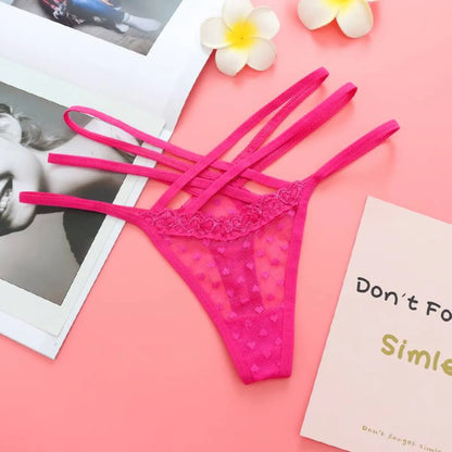 Seamless Elastic Thongs