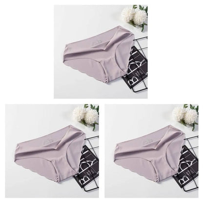 Low-Rise Seamless Panties Set - 3 Pcs
