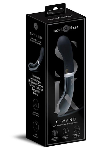 Secret Kisses G-Wand Dual-Ended Glass Vibrator