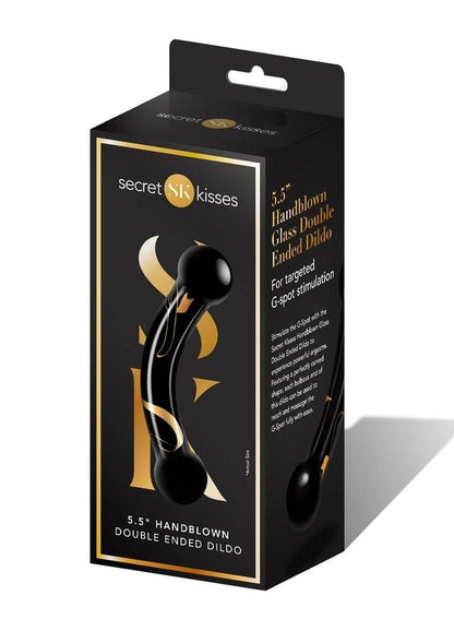 Secret Kisses Handblown Glass Double Ended Dildo