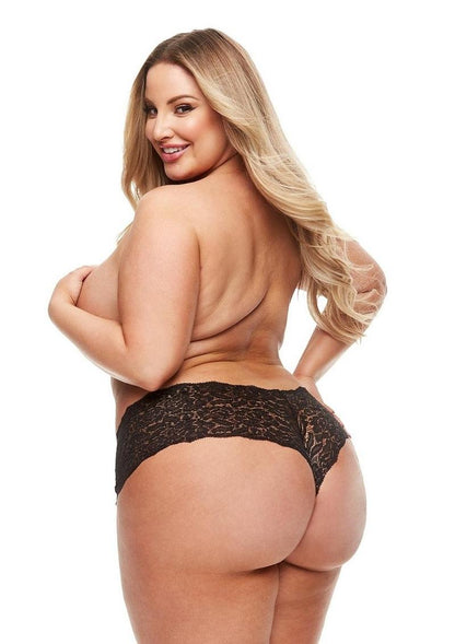 Secrets Lace Boyshort And Rechargeable Panty Vibe with Remote