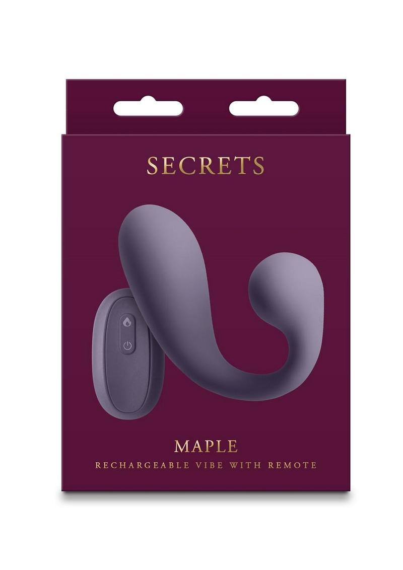 Secrets Maple Rechargeable Silicone Vibrator